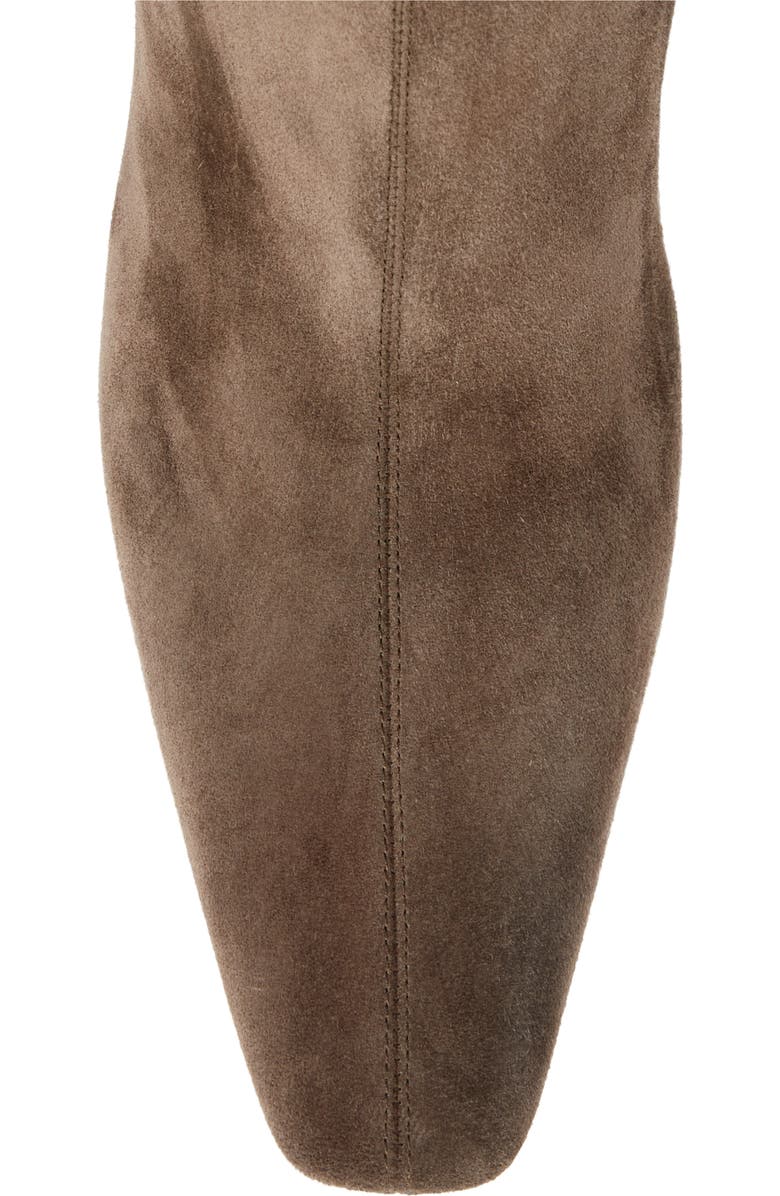 Saint Laurent Jill Suede Bootie, Alternate, color, Mickey Grey