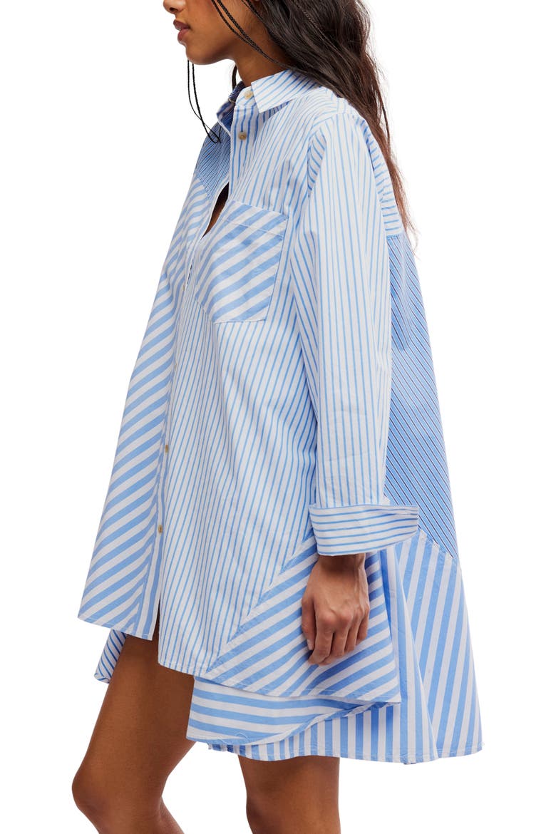 Oxford Club Minidress, Alternate, color, CORNFLOWER COMBO
