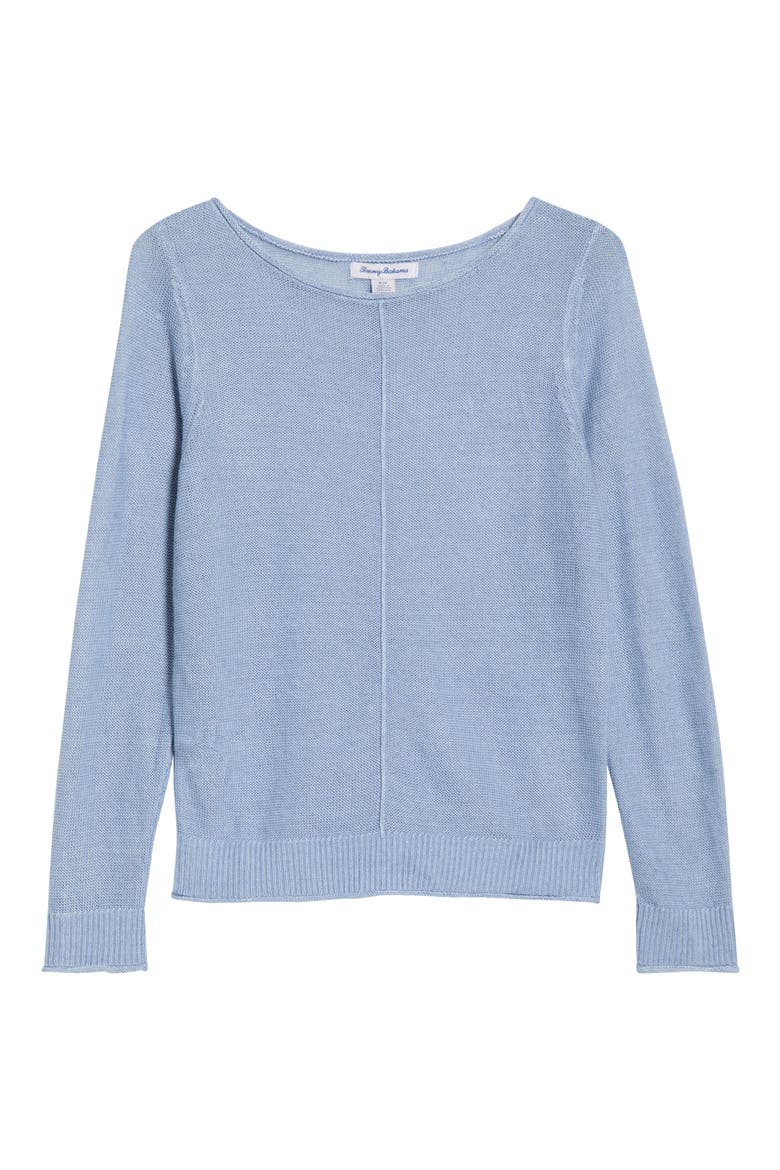 Cedar Relaxed Fit Linen Sweater, Alternate, color, FRENCH BLUE
