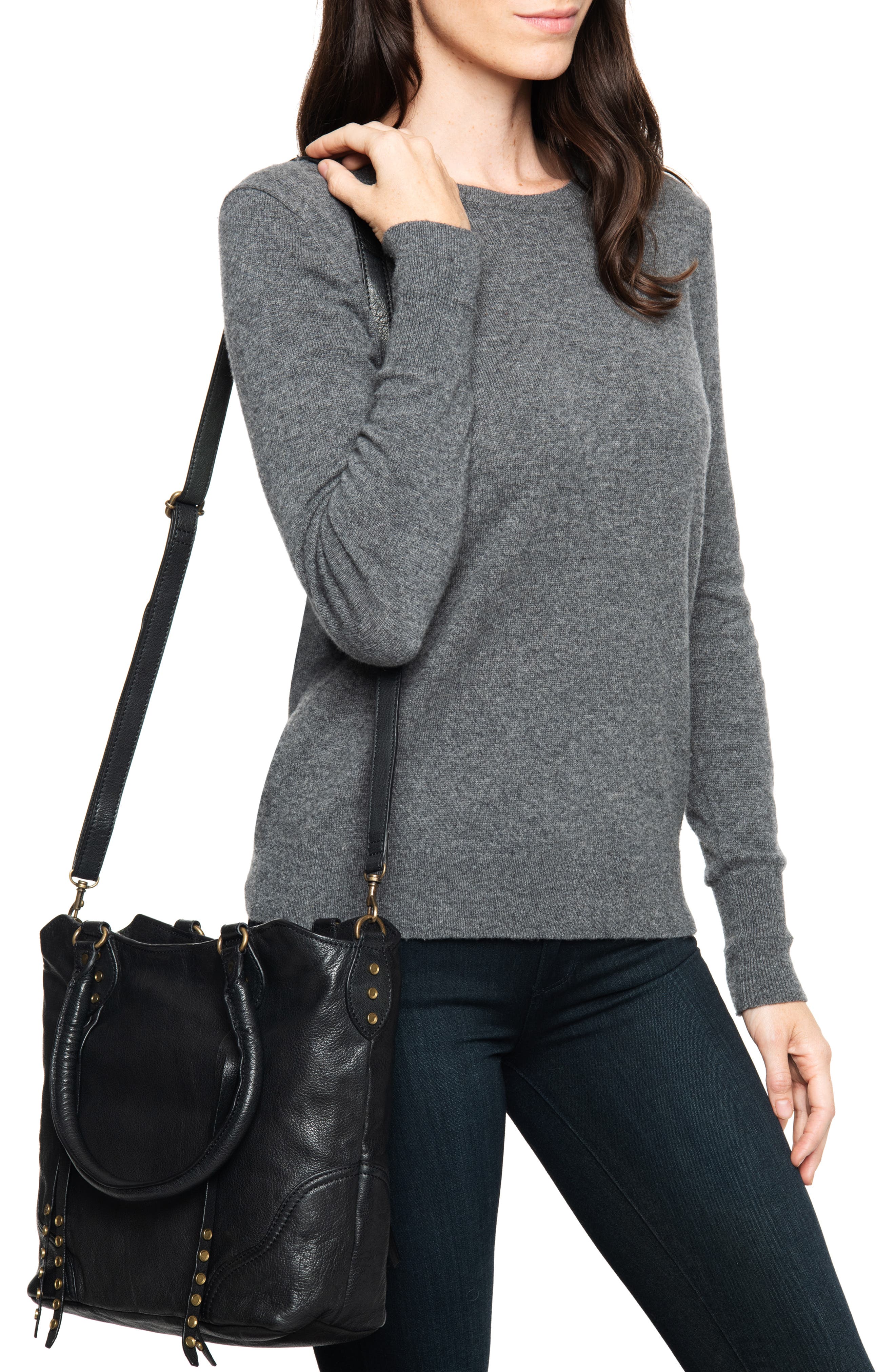 FRYE AND CO Dallas Leather Tote, Alternate, color, 