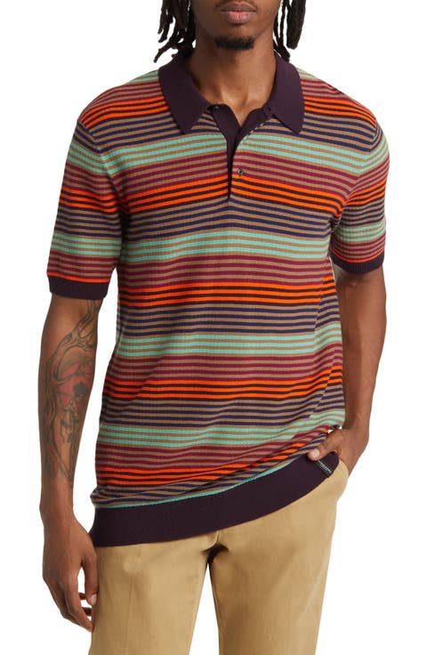 Hideaway Stripe Polo Sweater