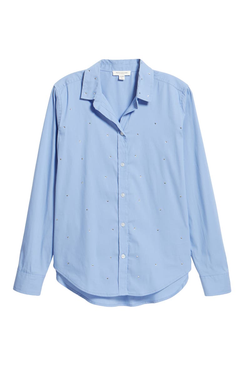 Alden Rhinestone Shirt, Alternate, color, FRESH HYDRANGEA
