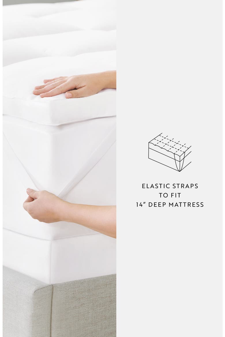 Ultra Plush Luxury Mattress Topper, Alternate, color, WHITE