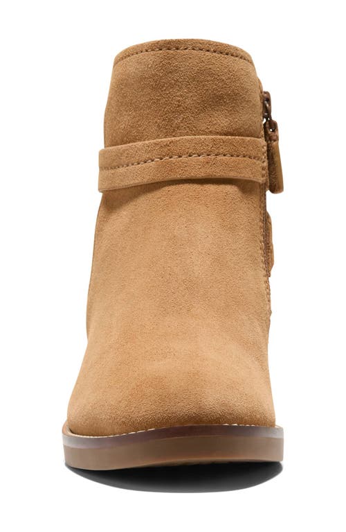 Cole Haan Rosalyn Waterproof Ankle Strap Bootie In Brown
