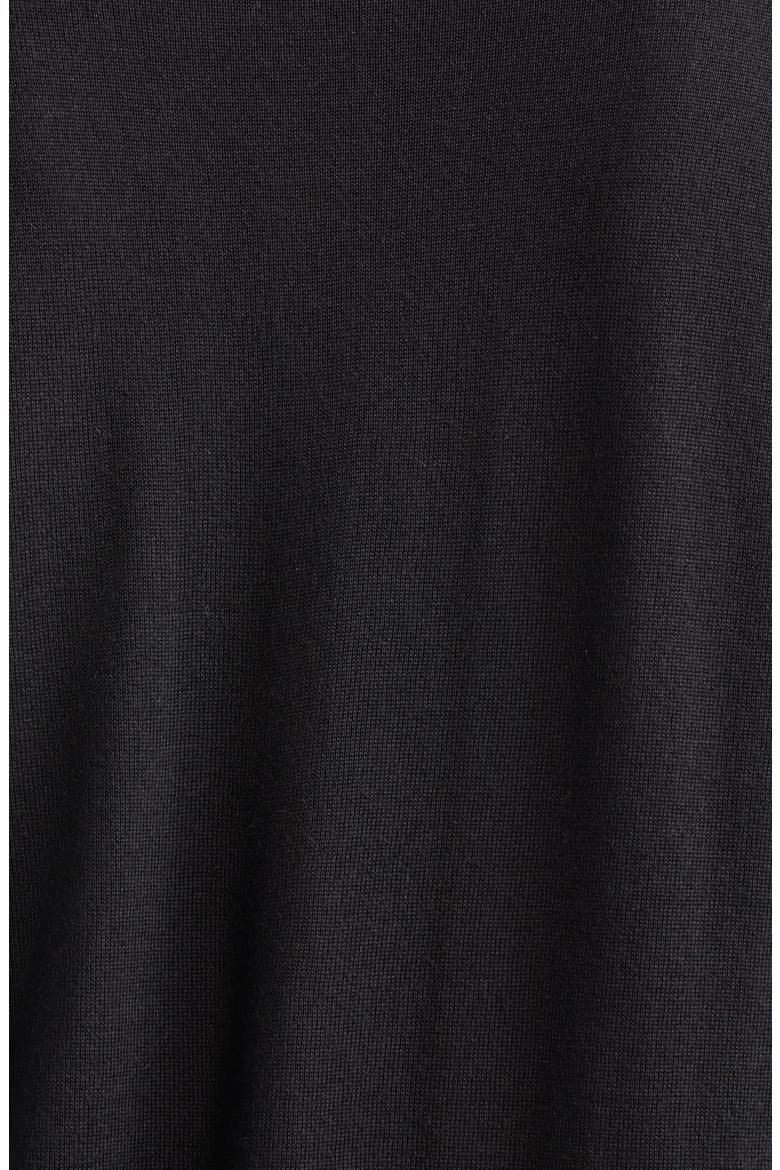Merino Wool, Cashmere & Silk Cardigan, Alternate, color, BLACK