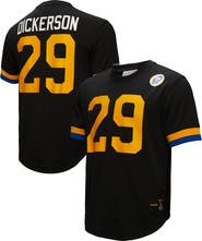 Mitchell & Ness Men's Mitchell & Ness Eric Dickerson Black Los Angeles Rams Retired Player Name & Number Mesh Top