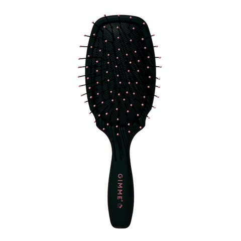 Mini Travel Detangler Brush with Anti-Static, Heat-Resistant & Flexible Nylon Bristle