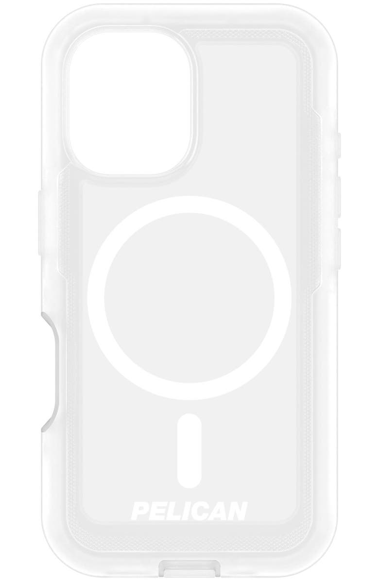 Pelican Voyager MagSafe Case with Holster for Apple iPhone 16, Alternate, color, Clear