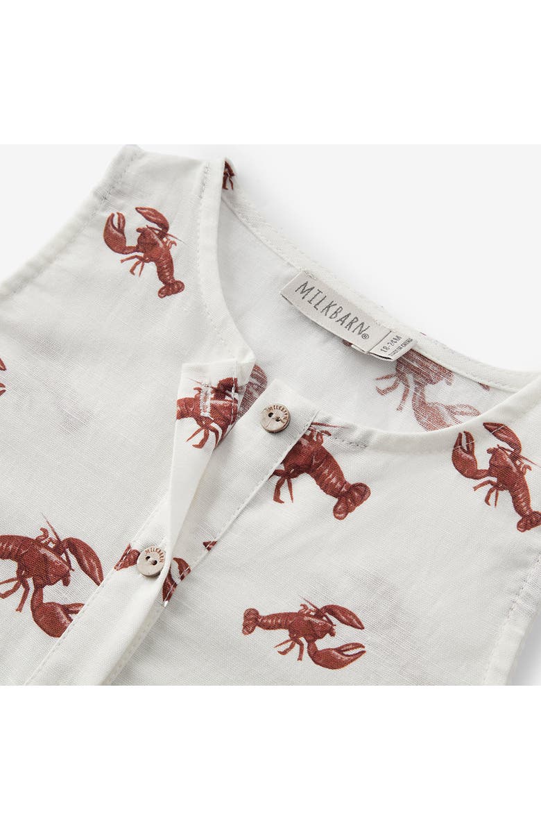 Milkbarn Tank Top Shortall, Alternate, color, Cream Lobster