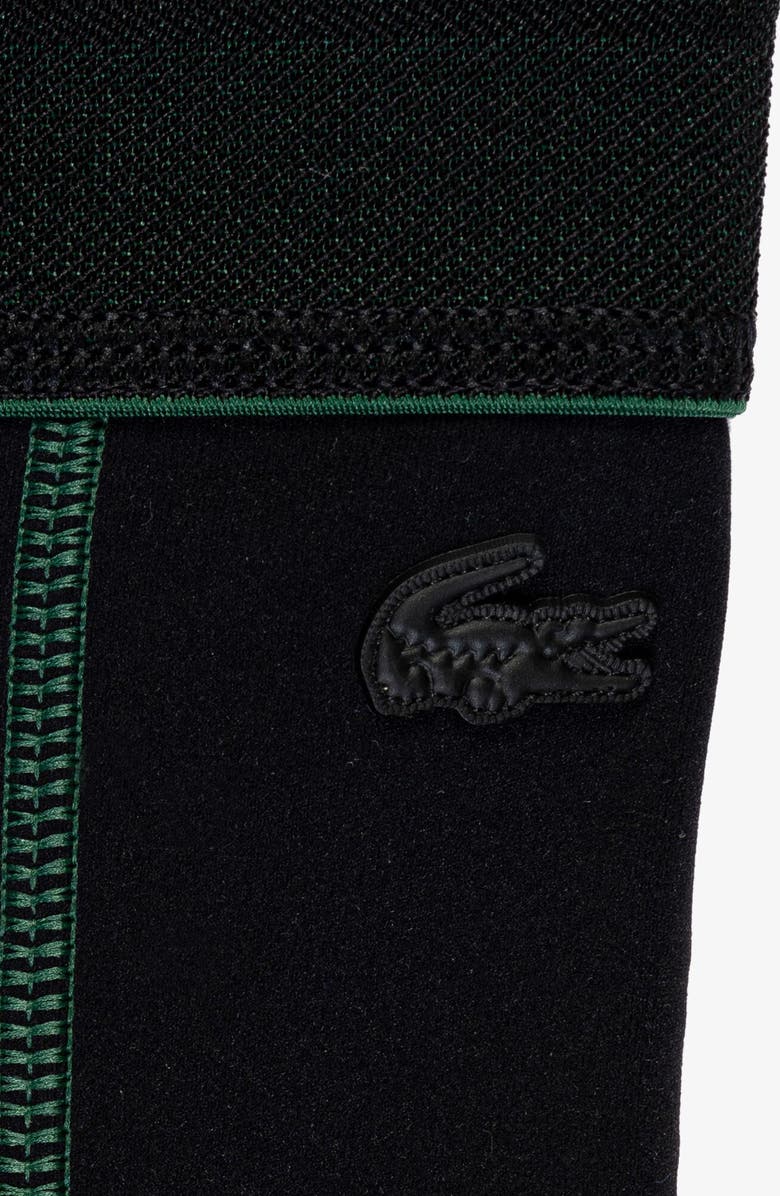 Lacoste Zip Hem Leggings, Alternate, color, Black