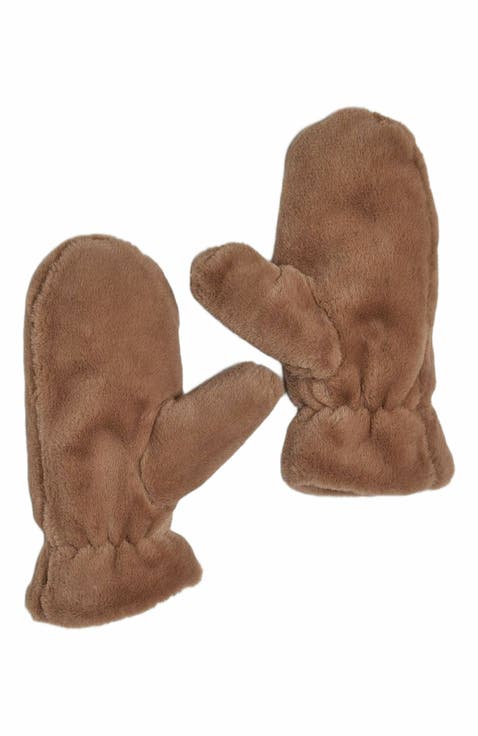Faux Fur Mitten
