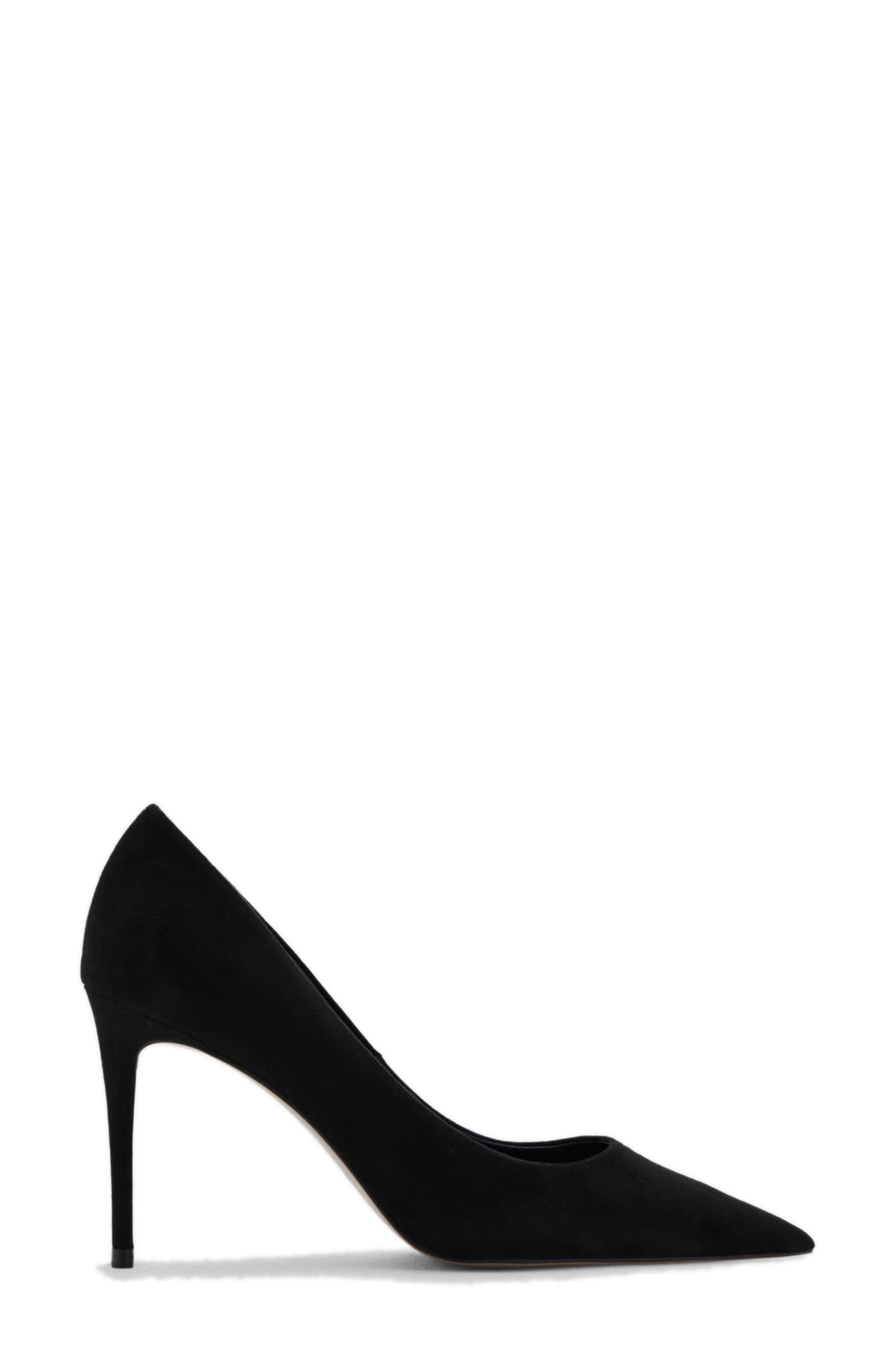 MANGO Pointed Toe Pump, Alternate, color, Black