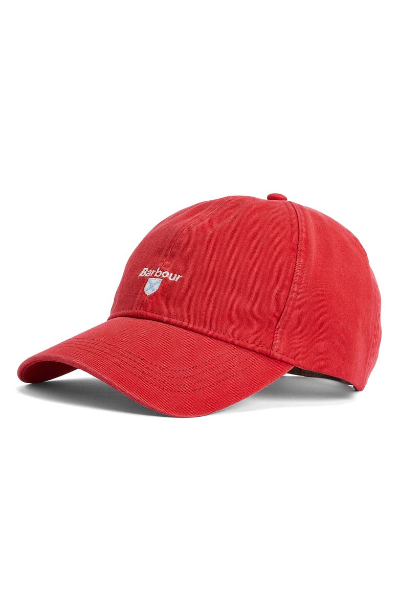 Barbour Cascade Baseball Cap, Main, color, Lava