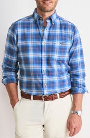 vineyard vines Muskeget Plaid Cotton Flannel Button-Down Shirt