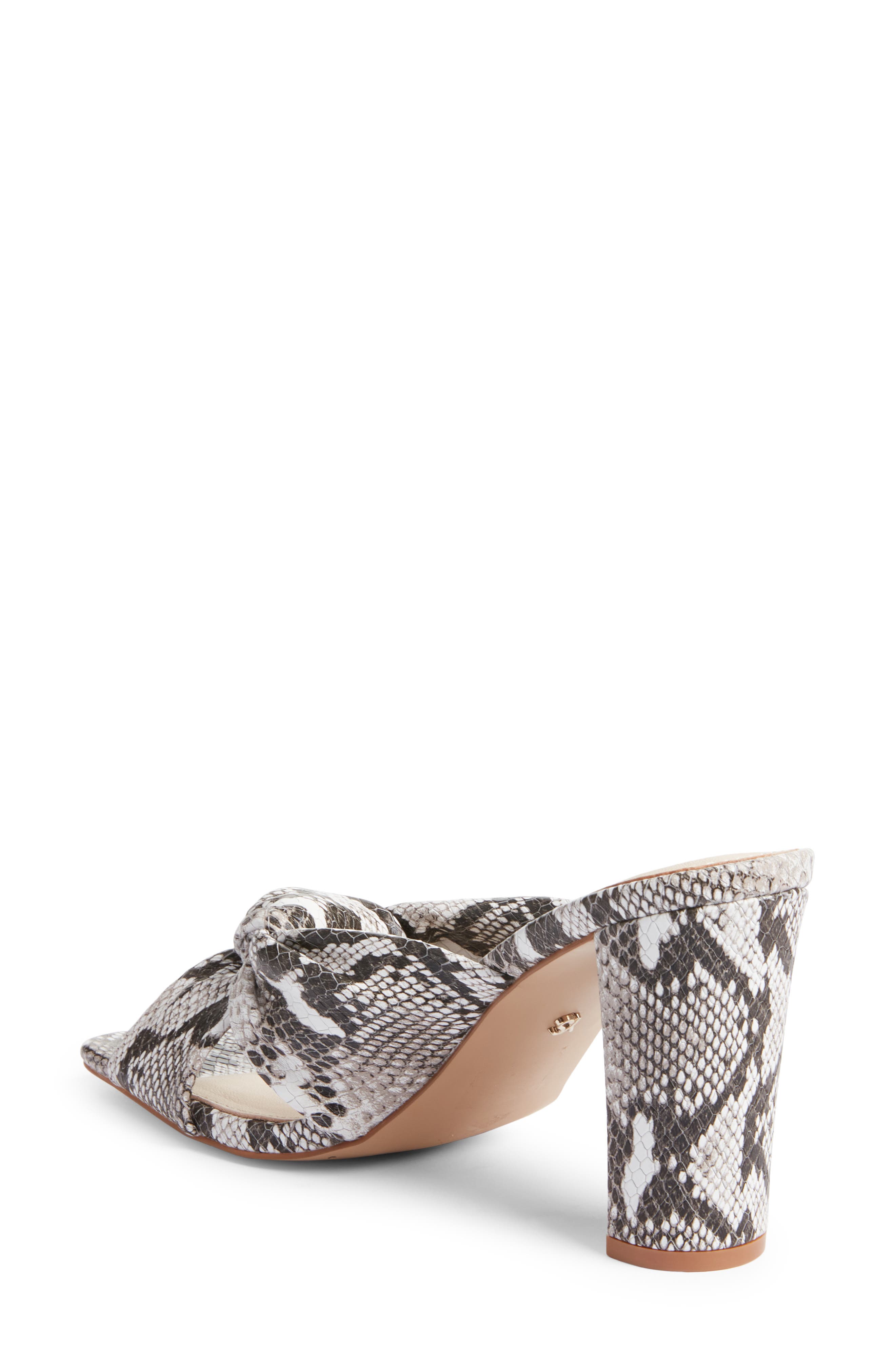 Hazel Knotted Slide Sandal, Alternate, color, NATURAL SNAKE