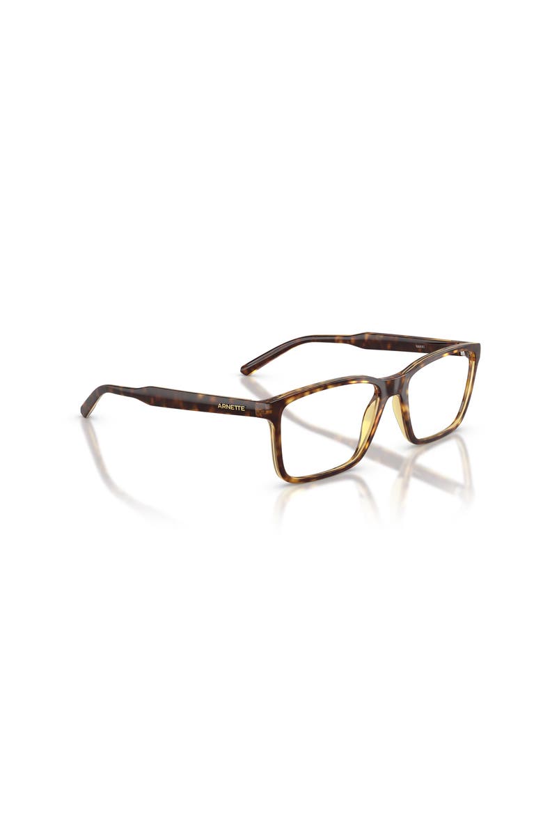 52mm Rectangle optical glasses, Alternate, color, Brown