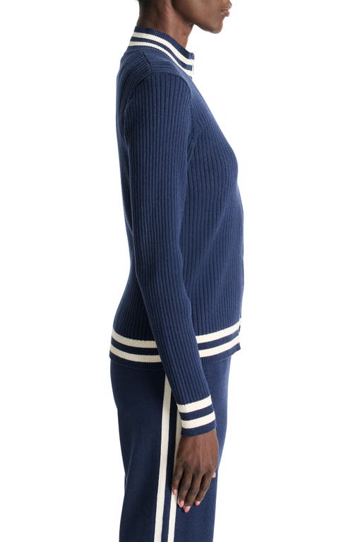Nz Active By Nic+zoe Cool Down Rib Track Jacket In Ink
