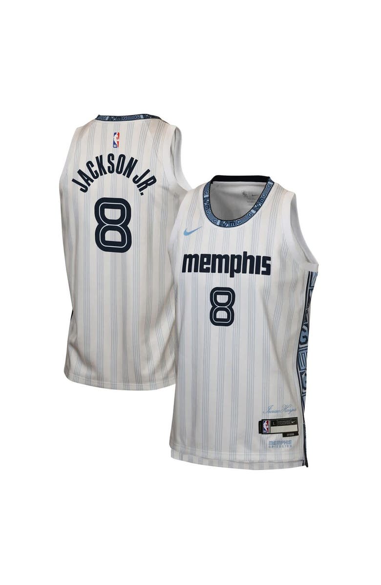 Nike Youth Nike Jaren Jackson Jr. White Memphis Grizzlies 2025/26 City Edition Swingman Jersey, Main, color, White