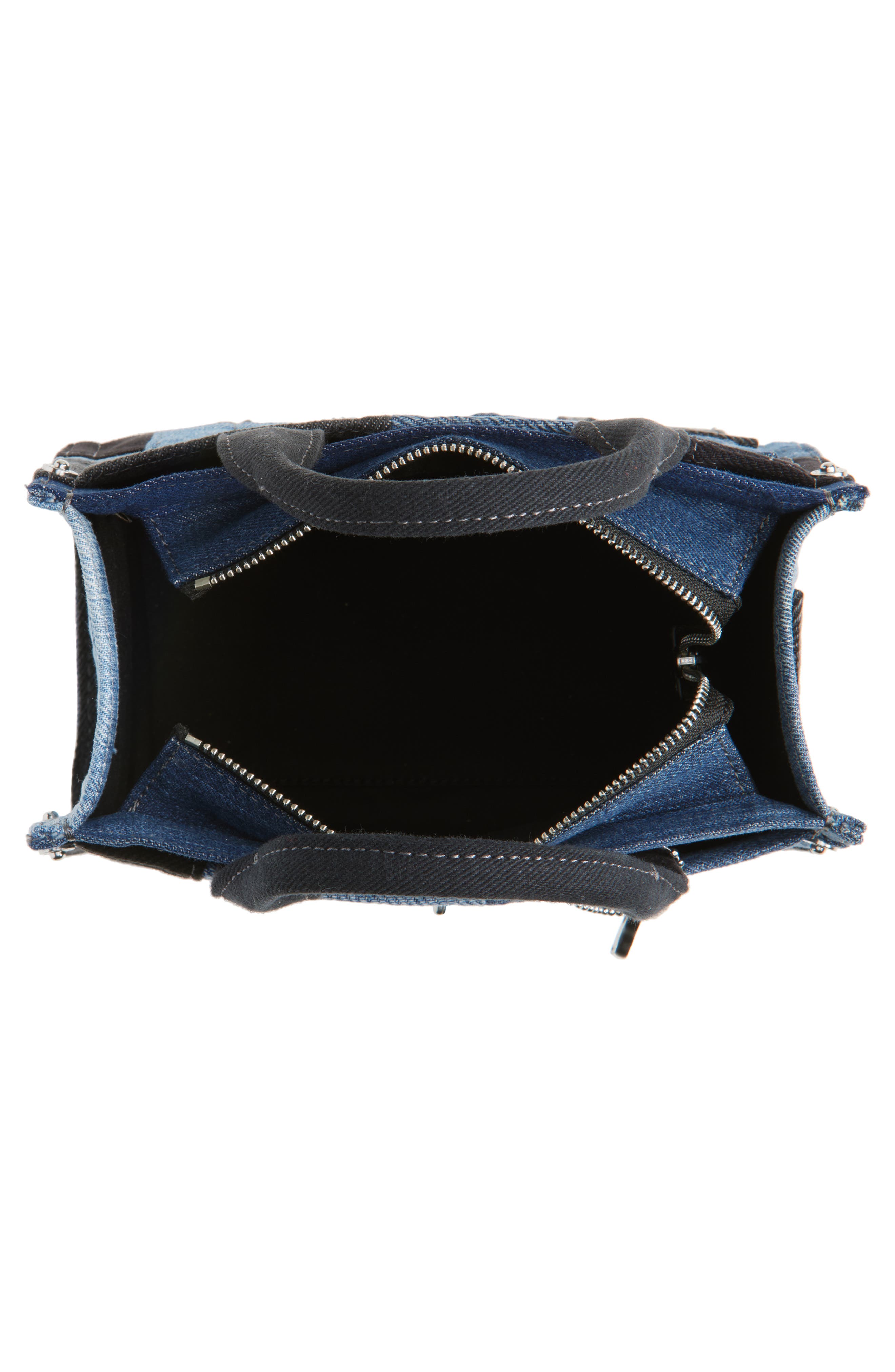 COACH Patchwork Denim Cargo Tote 20, Alternate, color, 