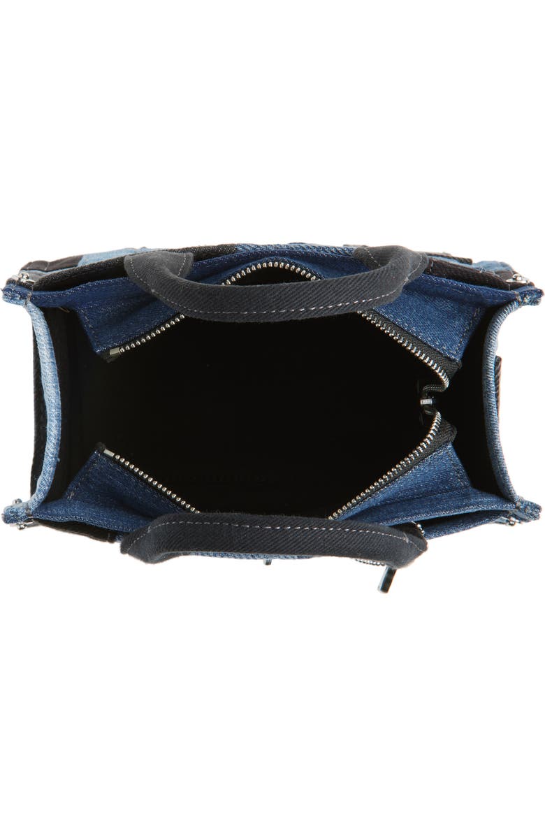 COACH Patchwork Denim Cargo Tote 20, Alternate, color,