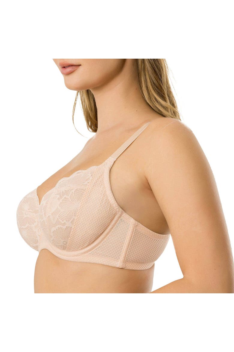Luxlacy Full Coverage Sweetheart Unlined Wire Bra, Alternate, color, Desert Flower
