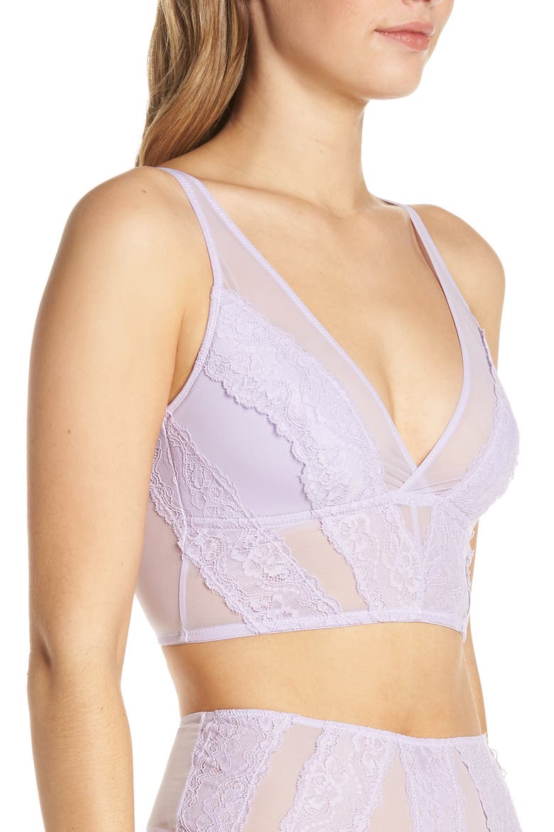 Winnie Longline Bralette, Alternate, color, PASTEL LILAC