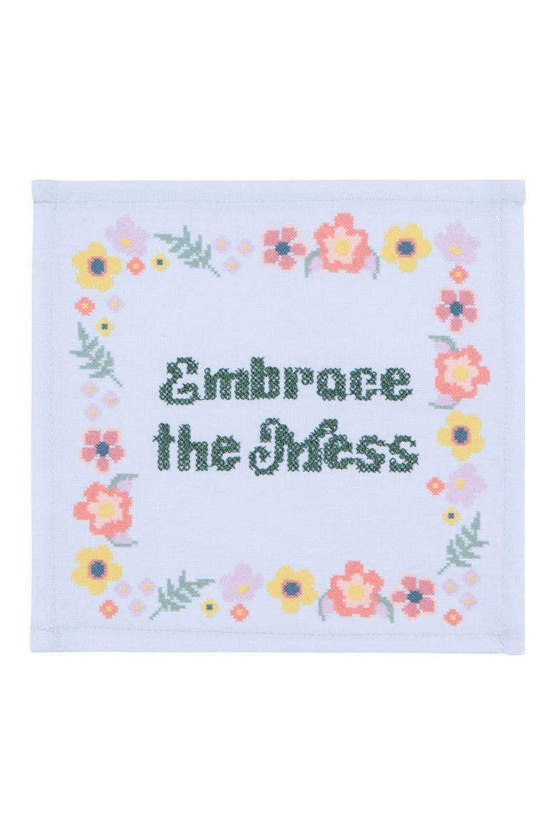 Kitsch Stitch Set of 4 Cocktail Napkins, Alternate, color, NO COLOR