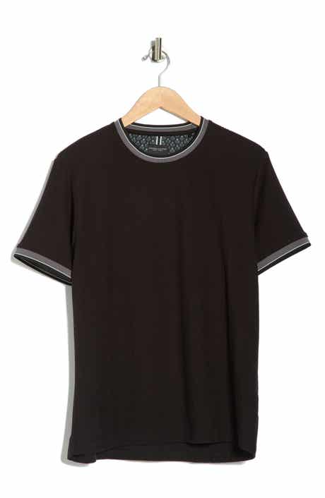 DENIM AND FLOWER Textured Crewneck T-Shirt