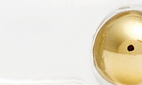 Nordstrom Studded Resin Bangle In Clear- Gold