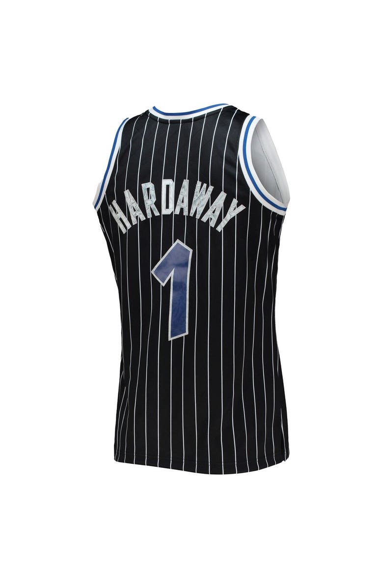 Men's Mitchell & Ness Penny Hardaway Black Orlando Magic 1996/97 Hardwood Classics NBA 75th Anniversary Diamond Swingman Jersey, Alternate, color, Black