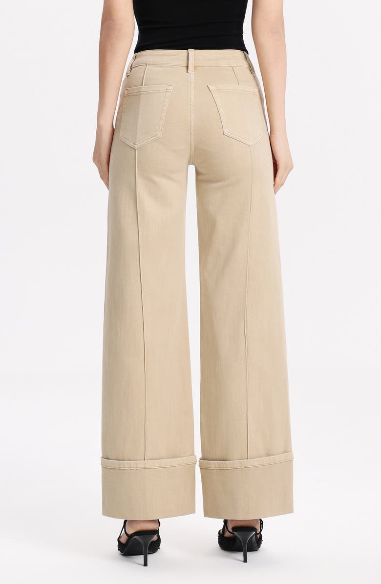 Bayeas Seamed Mid Rise Wide Leg Jeans, Alternate, color,