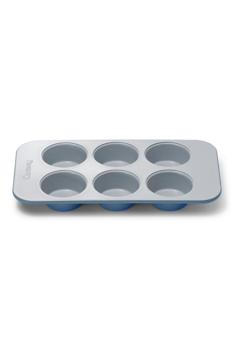6-Cup Nonstick Ceramic Muffin Pan, Main, color, SLATE