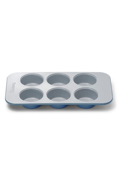 Caraway 6-cup Nonstick Ceramic Muffin Pan In Blue