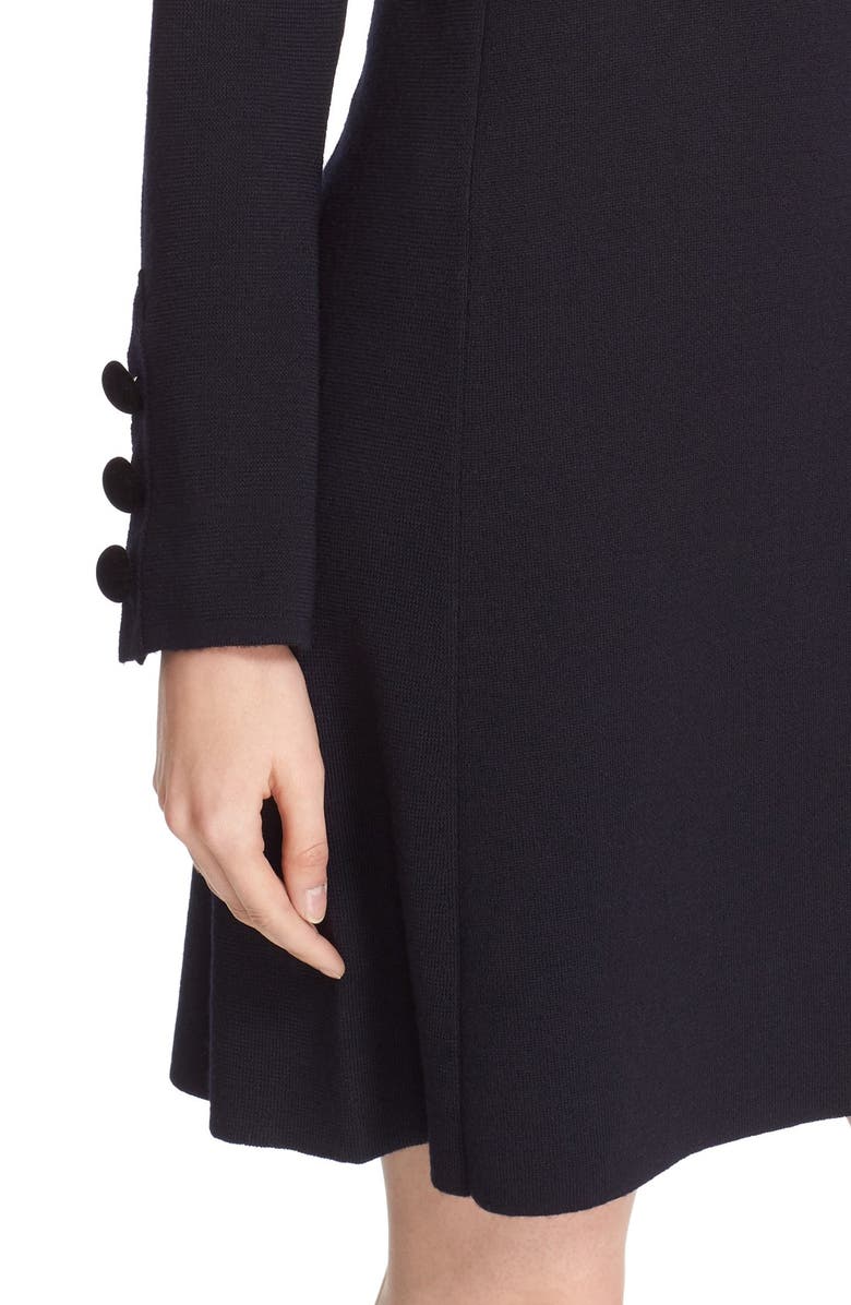 See by Chloé Long Sleeve Knit Wool Shift Dress, Alternate, color, 