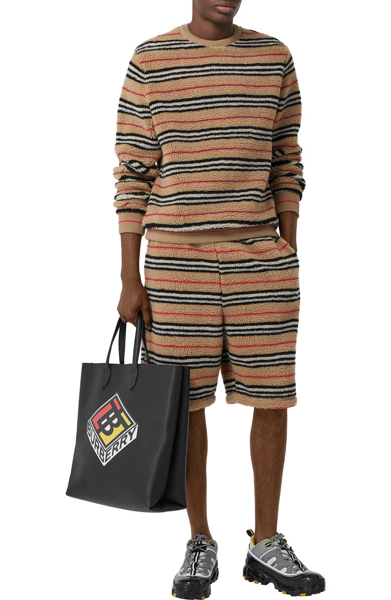 Burberry Large Kane Logo Graphic Leather Tote, Alternate, color,