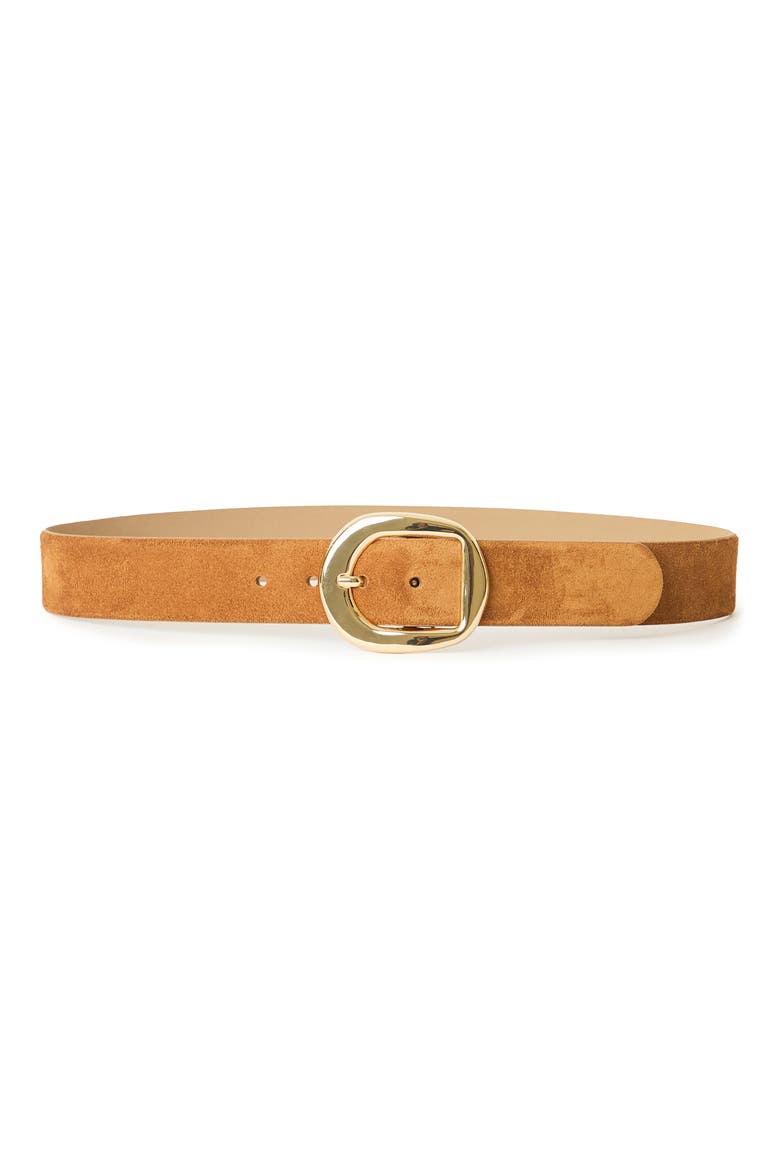 Greyson Leather Belt, Main, color, SIENNA GOLD