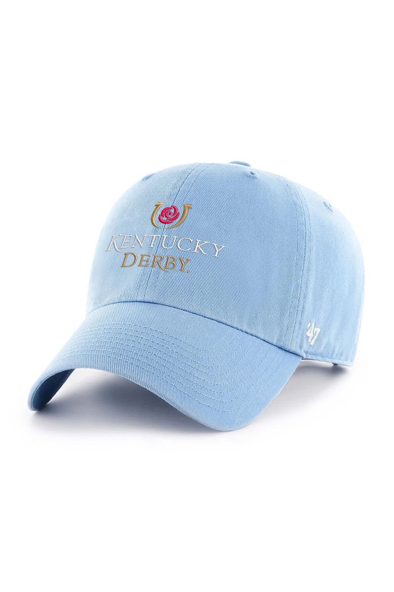 Men's '47 Light Blue Kentucky Derby Clean Up Adjustable Hat, Main, color, Light Blue