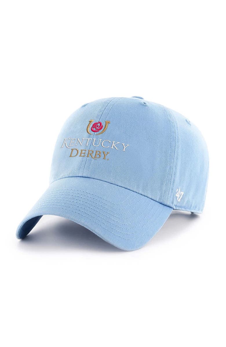 '47 Men's '47 Light Blue Kentucky Derby Clean Up Adjustable Hat, Main, color,