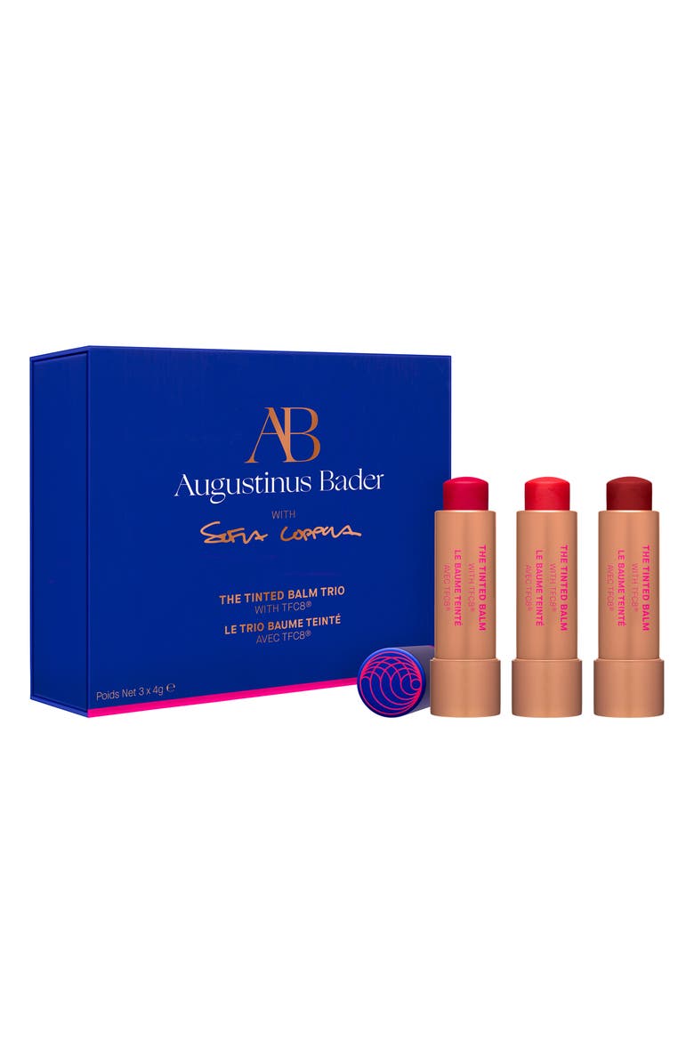Augustinus Bader x Sofia Coppola Tinted Lip Balm Trio (Limited Edition) $129 Value, Main, color, 