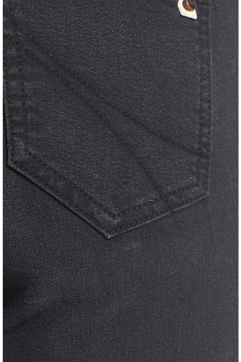 'Yuri' Ankle Skinny Jeans, Alternate, color, BLACK