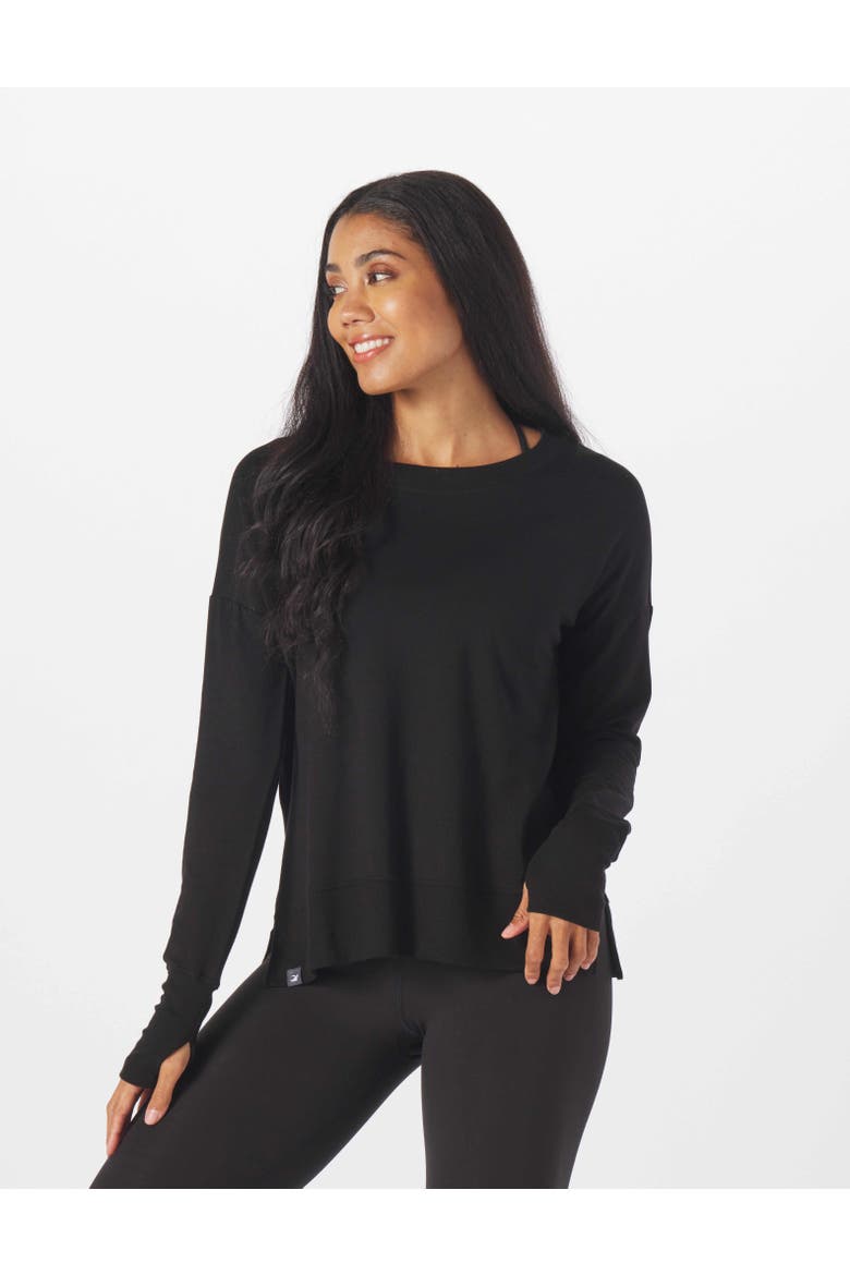 Lounge Long Sleeve, Alternate, color, Black