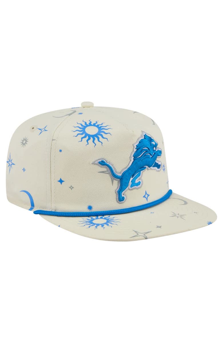 New Era Men's New Era Cream Detroit Lions Celestial Golfer Adjustable Hat, Alternate, color, Cream