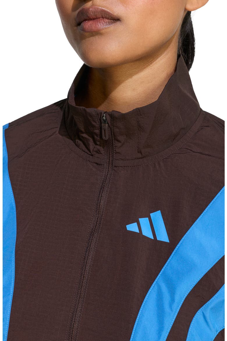 Adizero Wind Jacket, Alternate, color, AURORA COFFEE/