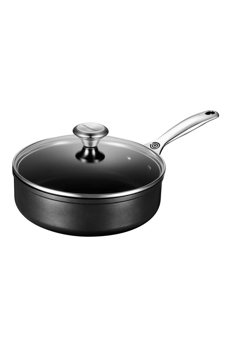 3.5-Quart Toughened Nonstick PRO Sauté Pan, Main, color, BLACK