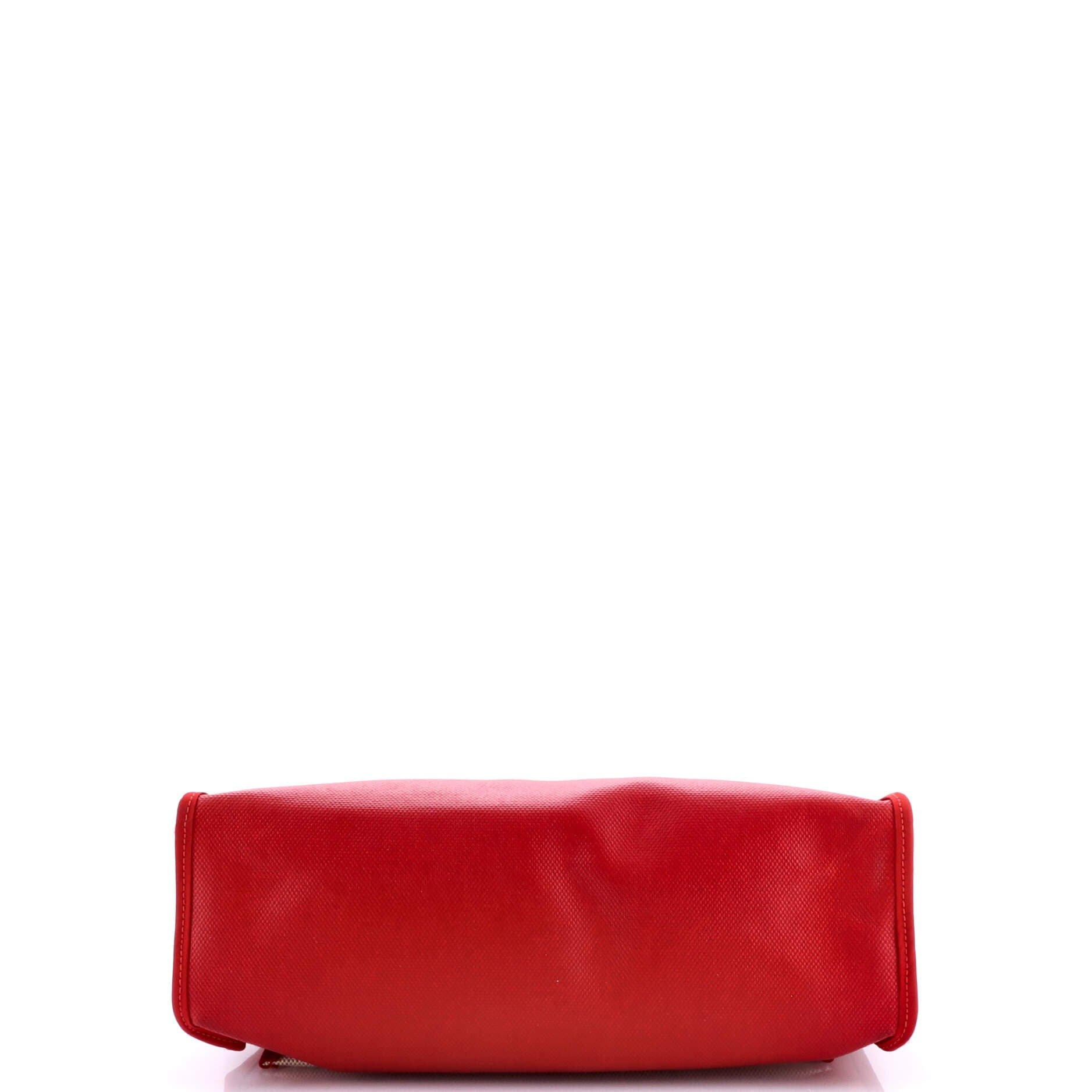 Herbag Zip Berline Vache Canvas and Leather 31, Alternate, color, Rouge Piment