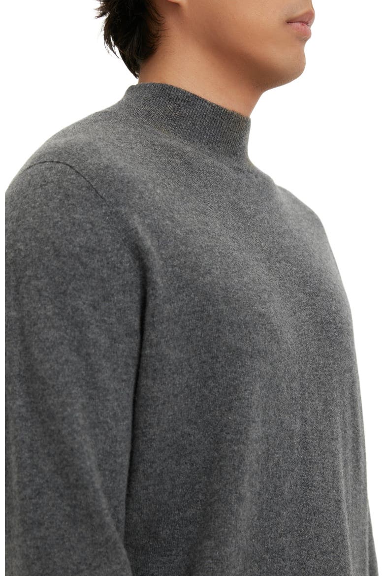 Essential Mock Neck Cashmere Sweater, Alternate, color, plum kitten