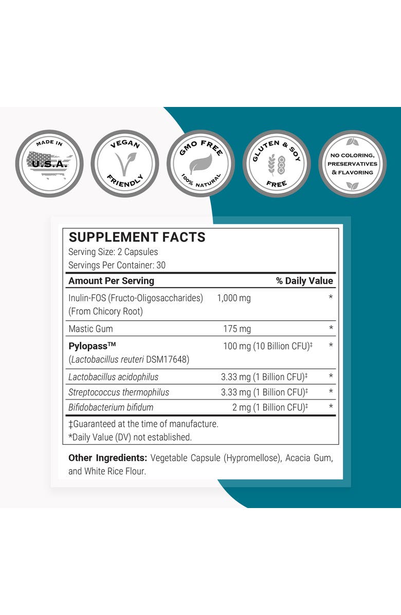 SuperSmart H. Pylori Advanced Formula, Alternate, color, NO COLOR