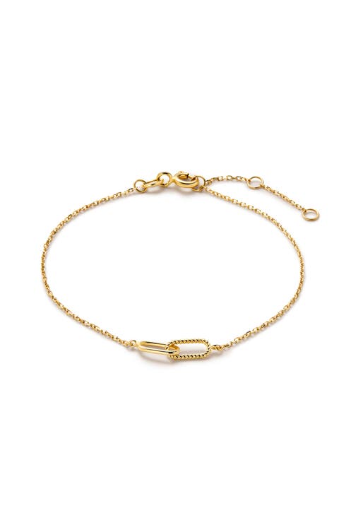 Gold Bracelet - Gold Twisted Link Bracelet
