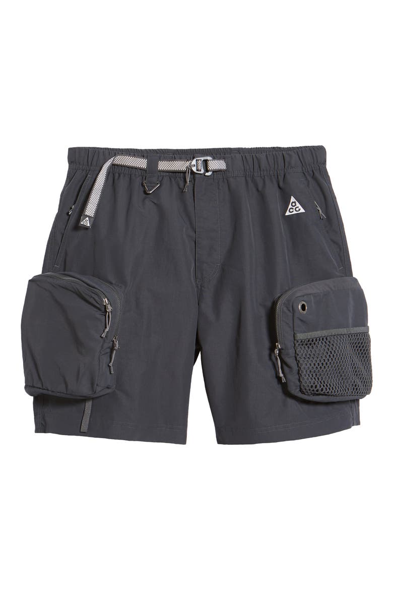 Men's ACG 'Snowgrass' Cargo Shorts, Alternate, color, DARK SMOKE GREY/ SUMMIT WHITE