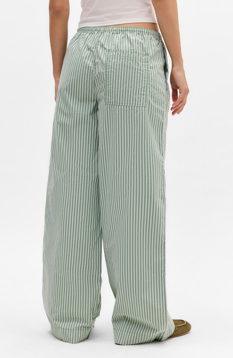 BDG Urban Outfitters Joey Stripe Cotton Drawstring Waist Pants, Alternate, color, Green